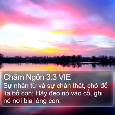 Châm Ngôn 3:3 VIE Bible Verse Image