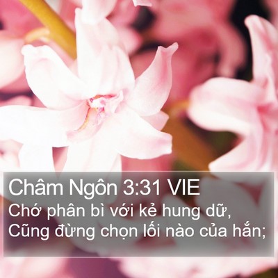 Châm Ngôn 3:31 VIE Bible Verse Image