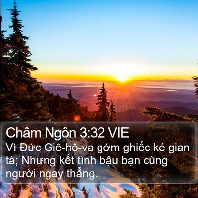 Châm Ngôn 3:32 VIE Bible Verse Image