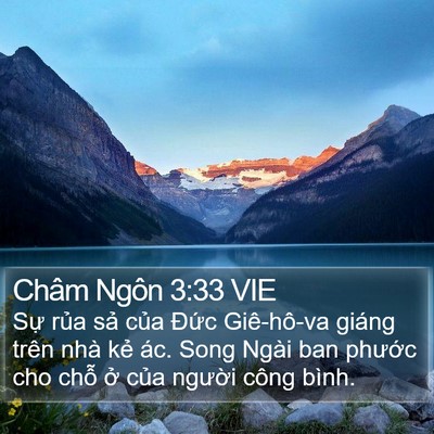 Châm Ngôn 3:33 VIE Bible Verse Image