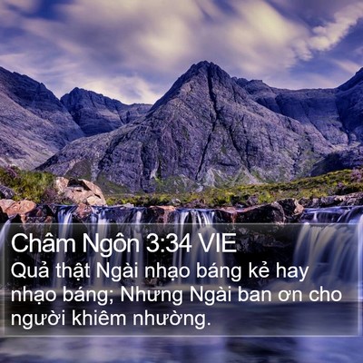 Châm Ngôn 3:34 VIE Bible Verse Image
