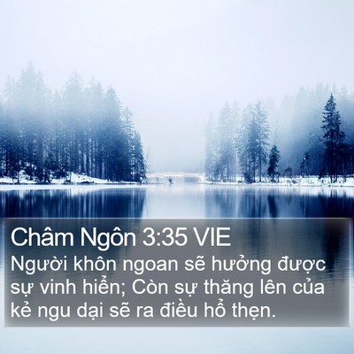 Châm Ngôn 3:35 VIE Bible Verse Image