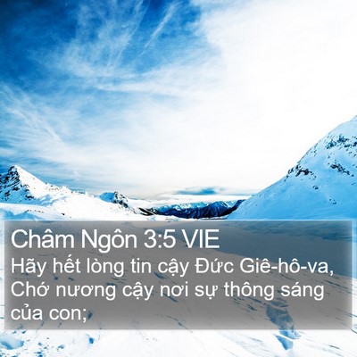 Châm Ngôn 3:5 VIE Bible Verse Image
