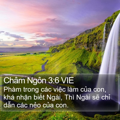 Châm Ngôn 3:6 VIE Bible Verse Image