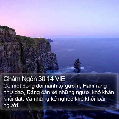 Châm Ngôn 30:14 VIE Bible Verse Image