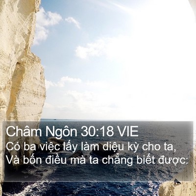 Châm Ngôn 30:18 VIE Bible Verse Image