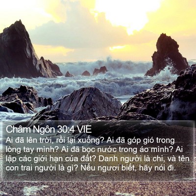 Châm Ngôn 30:4 VIE Bible Verse Image