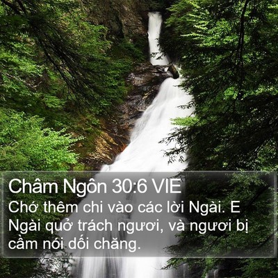 Châm Ngôn 30:6 VIE Bible Verse Image
