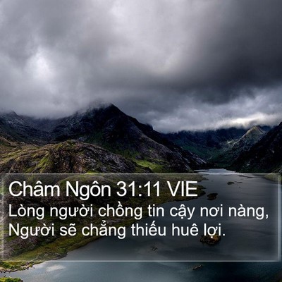 Châm Ngôn 31:11 VIE Bible Verse Image