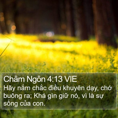 Châm Ngôn 4:13 VIE Bible Verse Image