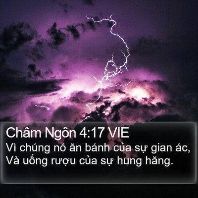 Châm Ngôn 4:17 VIE Bible Verse Image