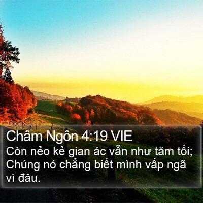 Châm Ngôn 4:19 VIE Bible Verse Image