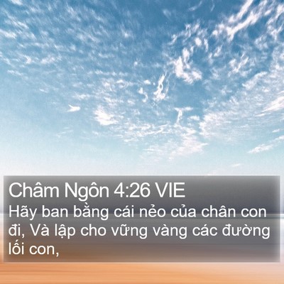 Châm Ngôn 4:26 VIE Bible Verse Image