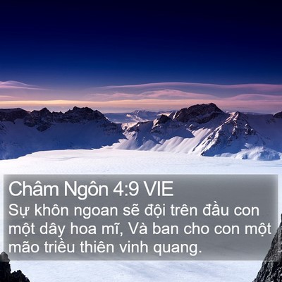 Châm Ngôn 4:9 VIE Bible Verse Image