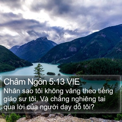 Châm Ngôn 5:13 VIE Bible Verse Image