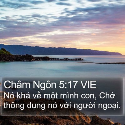 Châm Ngôn 5:17 VIE Bible Verse Image