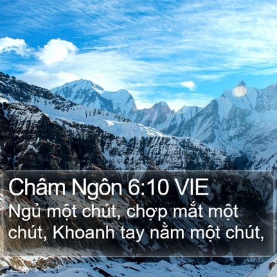 Châm Ngôn 6:10 VIE Bible Verse Image