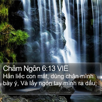 Châm Ngôn 6:13 VIE Bible Verse Image