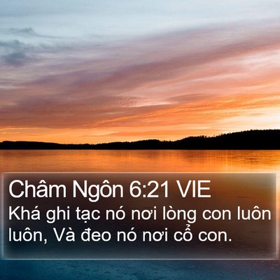 Châm Ngôn 6:21 VIE Bible Verse Image