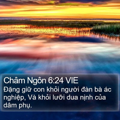 Châm Ngôn 6:24 VIE Bible Verse Image