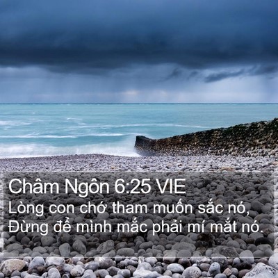 Châm Ngôn 6:25 VIE Bible Verse Image