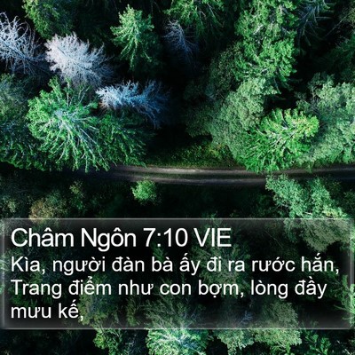Châm Ngôn 7:10 VIE Bible Verse Image
