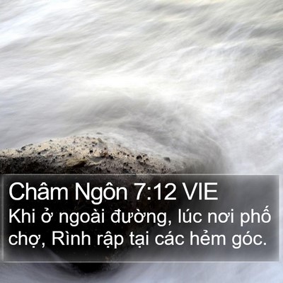 Châm Ngôn 7:12 VIE Bible Verse Image