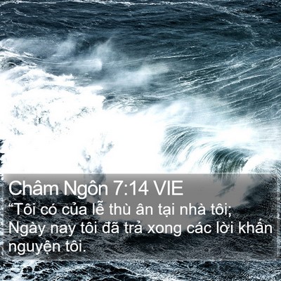 Châm Ngôn 7:14 VIE Bible Verse Image