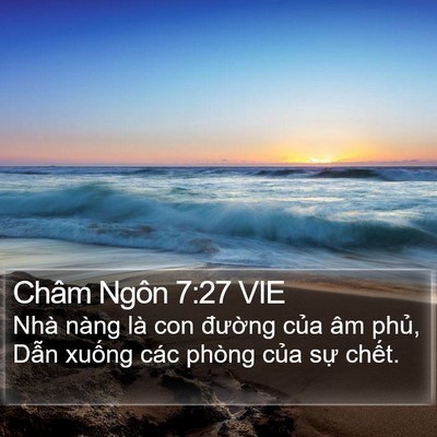 Châm Ngôn 7:27 VIE Bible Verse Image