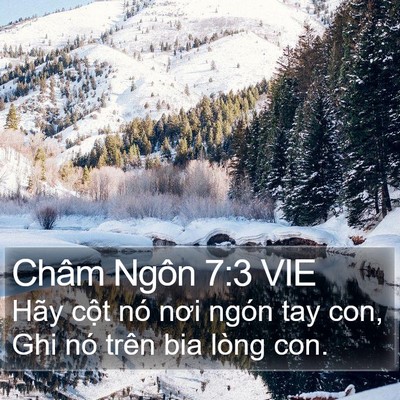 Châm Ngôn 7:3 VIE Bible Verse Image