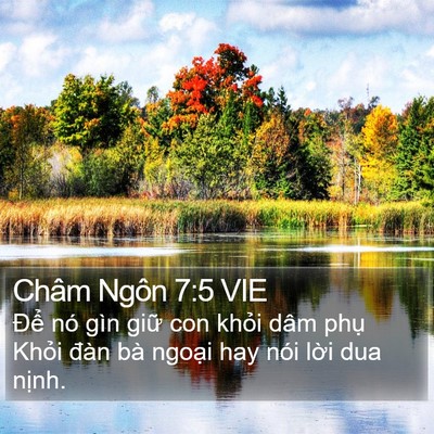 Châm Ngôn 7:5 VIE Bible Verse Image