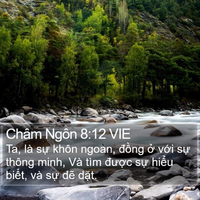 Châm Ngôn 8:12 VIE Bible Verse Image