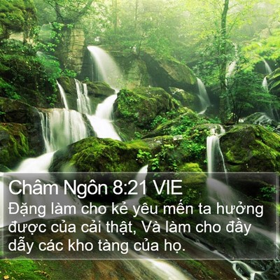 Châm Ngôn 8:21 VIE Bible Verse Image