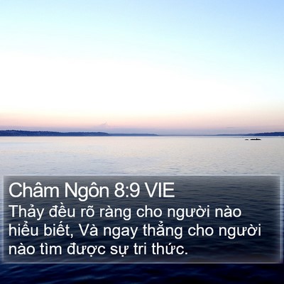 Châm Ngôn 8:9 VIE Bible Verse Image