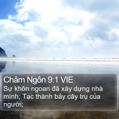 Châm Ngôn 9:1 VIE Bible Verse Image