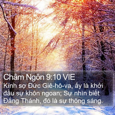 Châm Ngôn 9:10 VIE Bible Verse Image