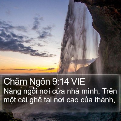 Châm Ngôn 9:14 VIE Bible Verse Image