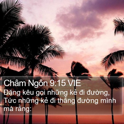 Châm Ngôn 9:15 VIE Bible Verse Image