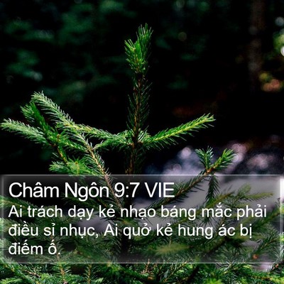 Châm Ngôn 9:7 VIE Bible Verse Image