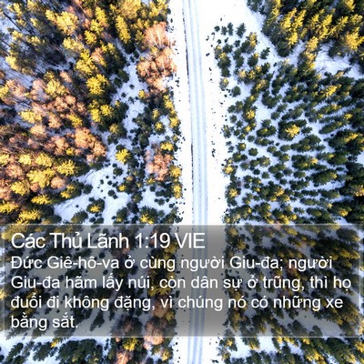 Các Thủ Lãnh 1:19 VIE Bible Verse Image