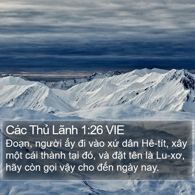 Các Thủ Lãnh 1:26 VIE Bible Verse Image