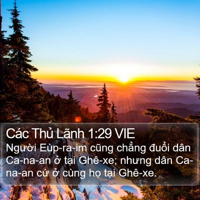 Các Thủ Lãnh 1:29 VIE Bible Verse Image