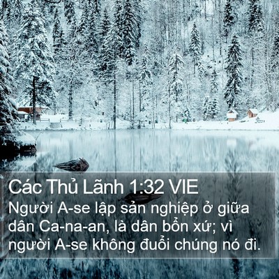 Các Thủ Lãnh 1:32 VIE Bible Verse Image