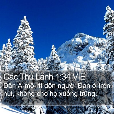Các Thủ Lãnh 1:34 VIE Bible Verse Image