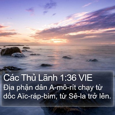 Các Thủ Lãnh 1:36 VIE Bible Verse Image