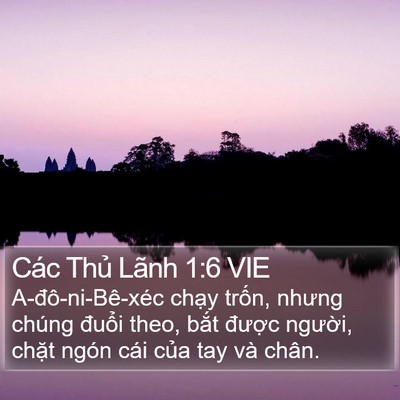Các Thủ Lãnh 1:6 VIE Bible Verse Image
