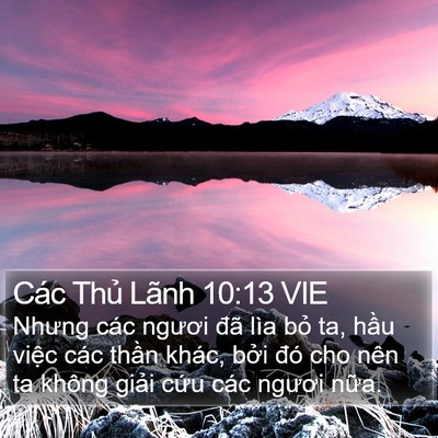Các Thủ Lãnh 10:13 VIE Bible Verse Image