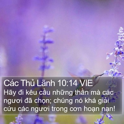 Các Thủ Lãnh 10:14 VIE Bible Verse Image