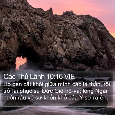 Các Thủ Lãnh 10:16 VIE Bible Verse Image