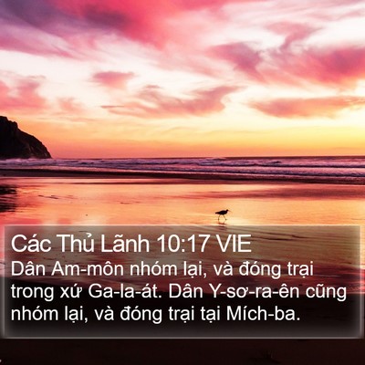 Các Thủ Lãnh 10:17 VIE Bible Verse Image